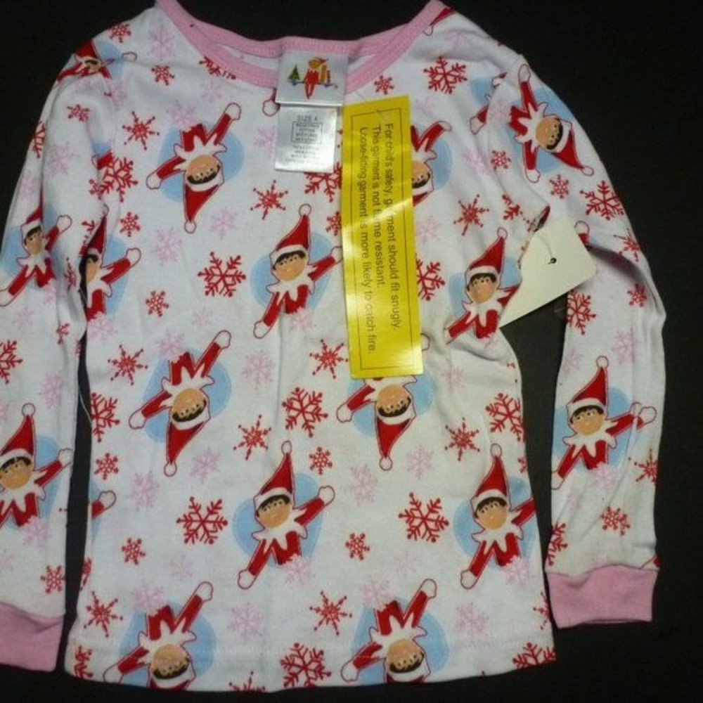 Elf on the Shelf Pajama Top Size 4